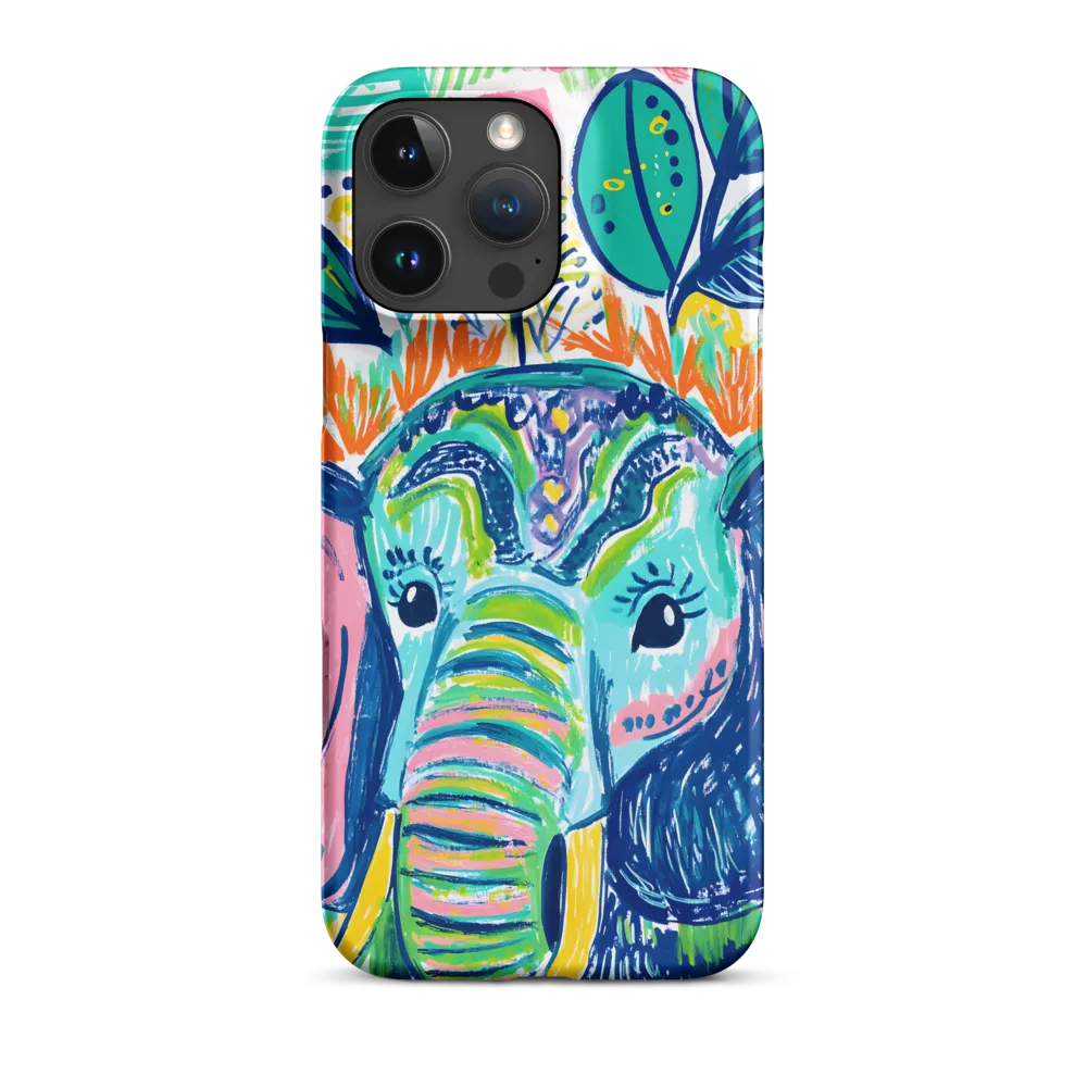 Whimsical Elephant Portrait | Phone Case |  16 Pro Max | Snap Case | Matte