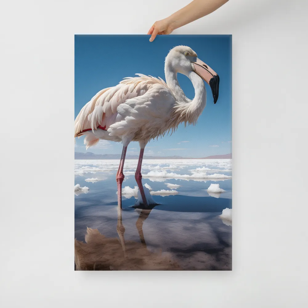 Graceful Solitude of a Flamingo