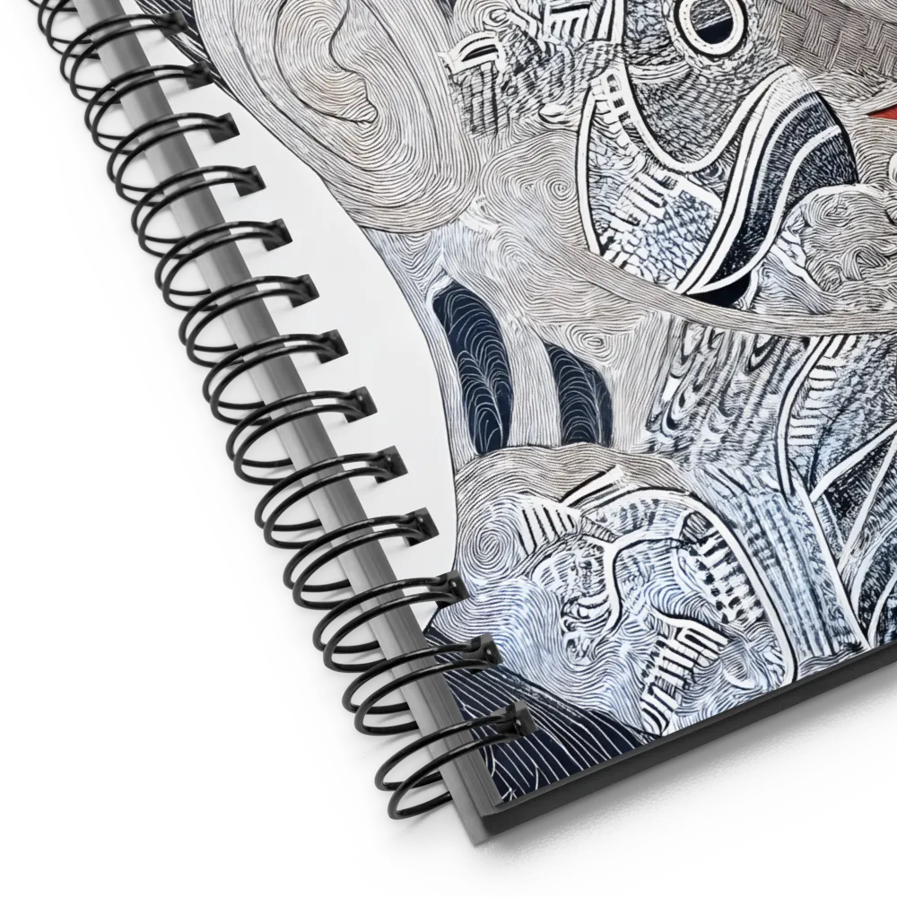 Mystical Identity: A Portrait in Layers | Spiral Notebook