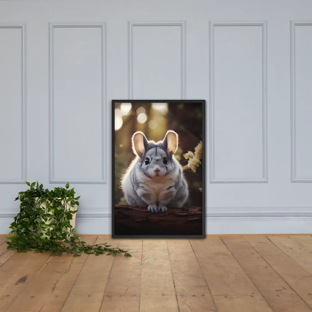 Curious Chinchilla in the Forest