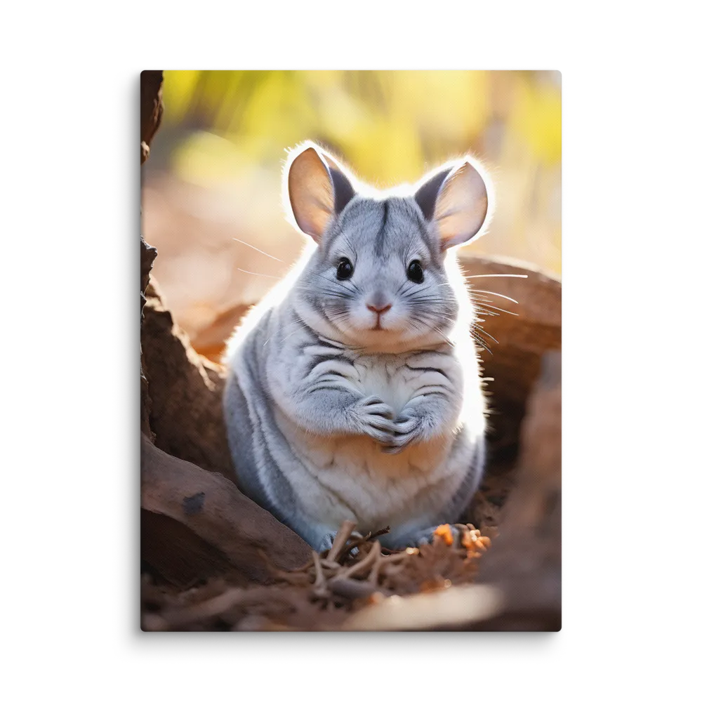 Gentle Whispers of Nature: The Chinchilla | Canvas | 30″×40″