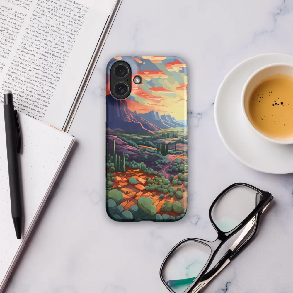 Desert Serenity at Dusk | Phone Case |  16 Plus | Snap Case | Matte