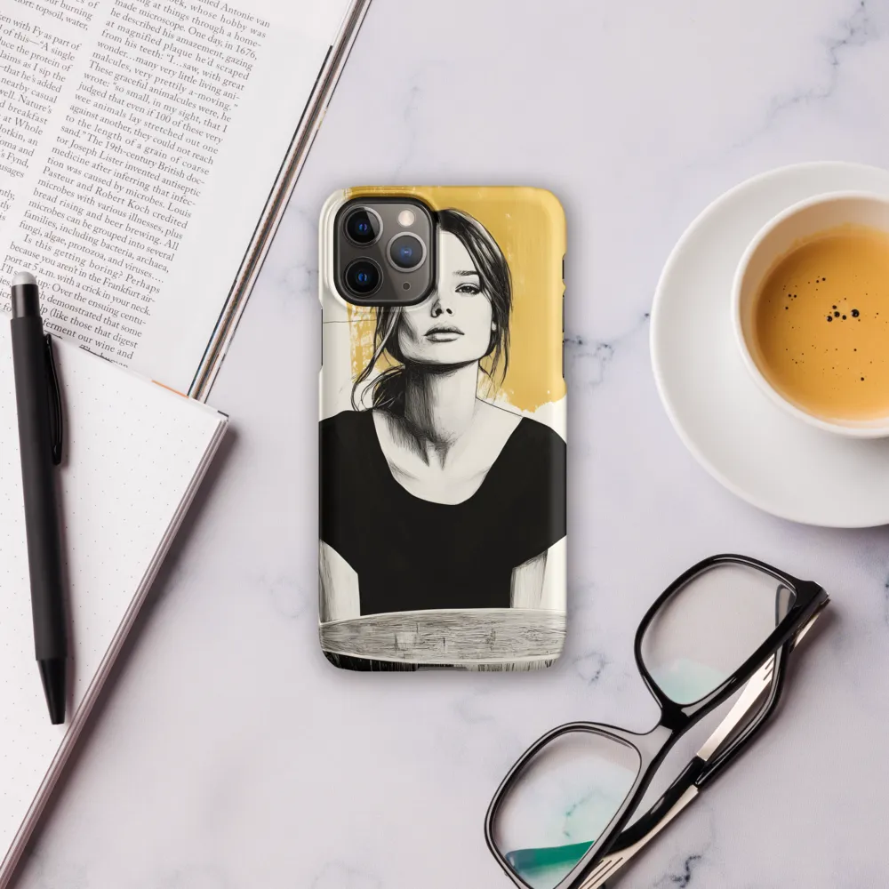 Golden Serenity: A Minimalist Portrait