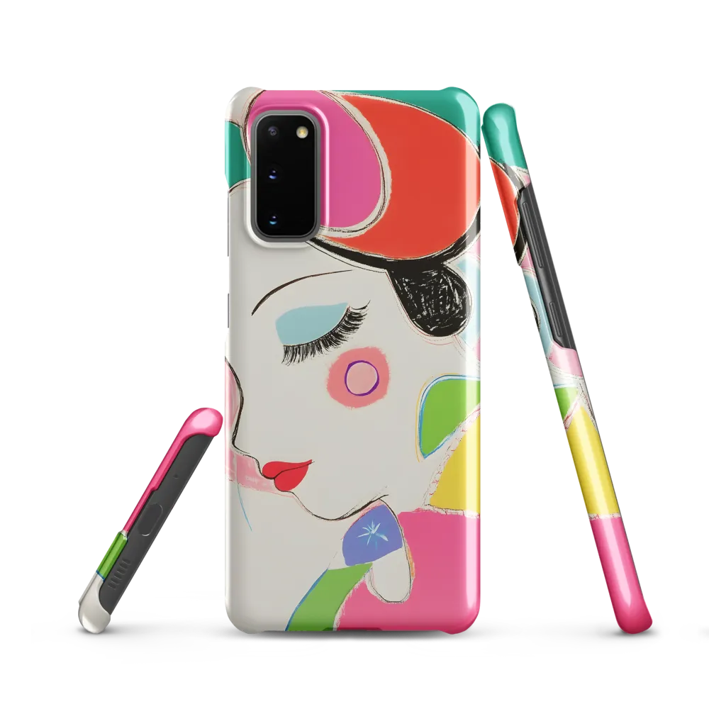 Whimsical Portrait in Colorful Abstraction
