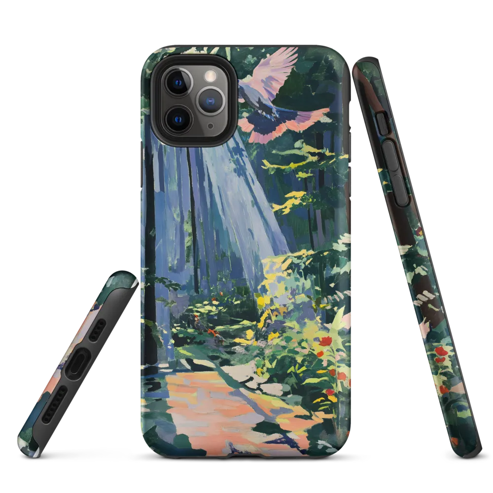 Flight of Light: A Serene Forest | Phone Case |  11 Pro Max | Tough Case | Matte