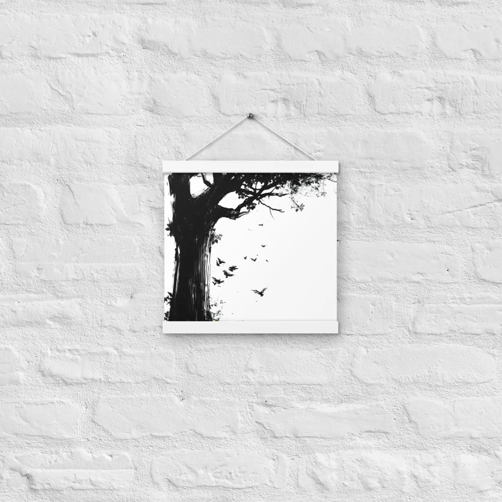 Whispers of Nature | Poster With White Wood Hanger | 12″×12″