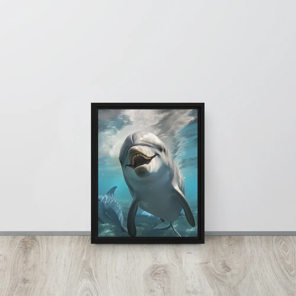 Beneath the Waves: A Dolphin's Dance