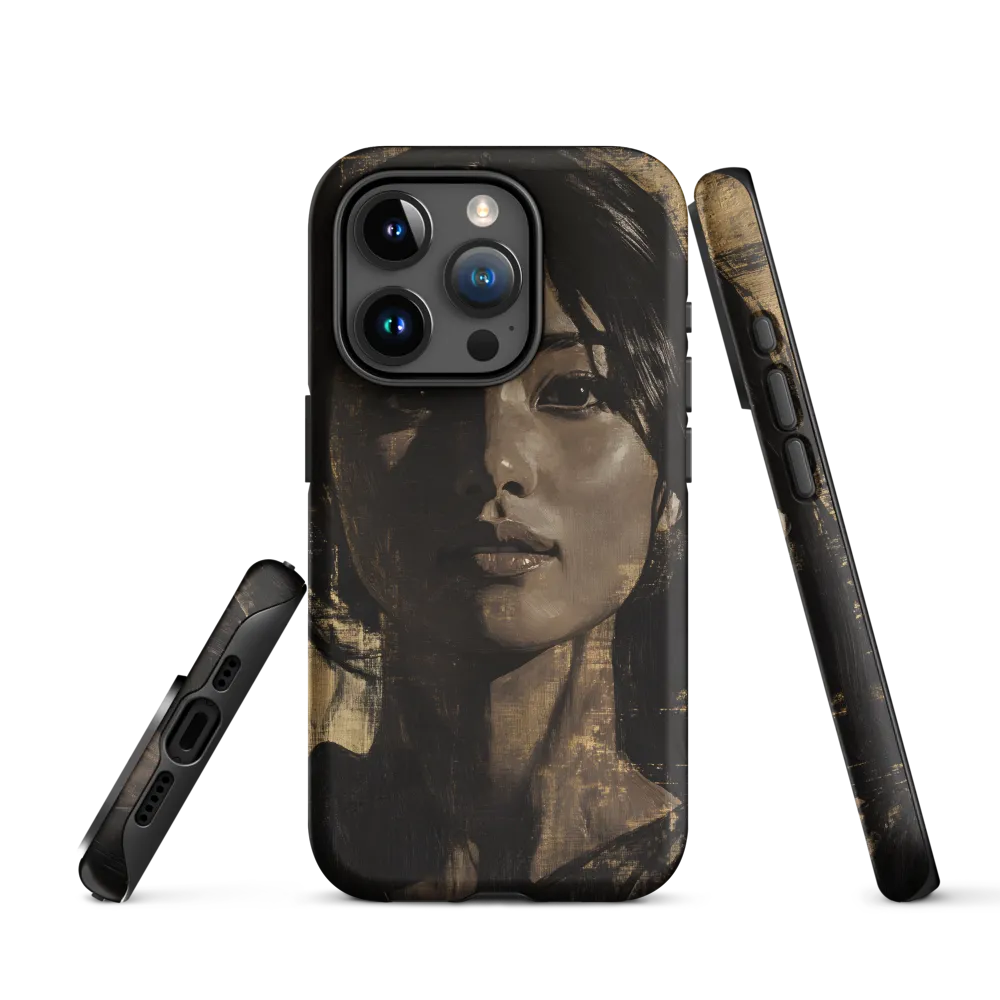 Golden Gaze: A Contemporary Portrait