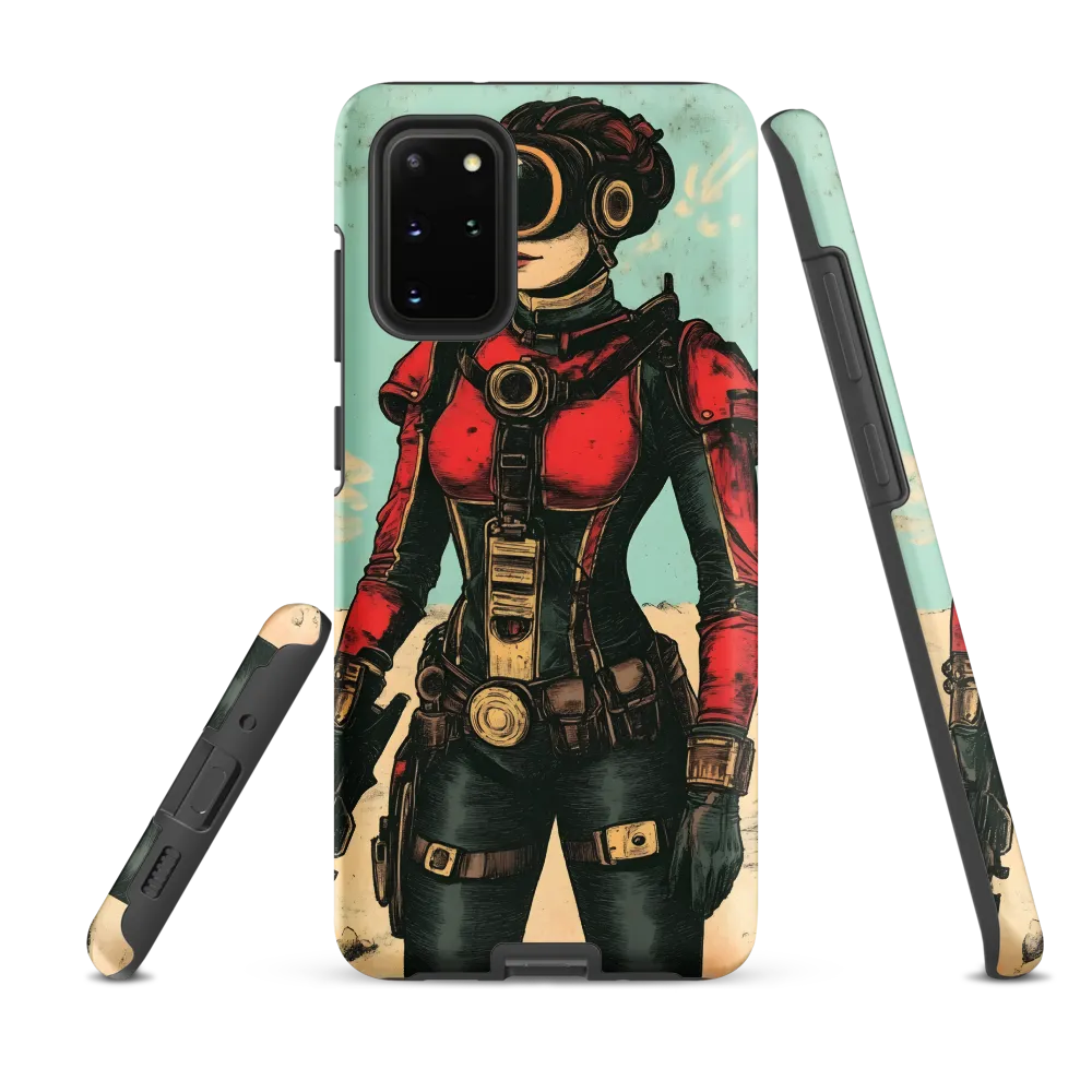 Futuristic Explorer: A Steampunk Adventure | Phone Case |  S20 Plus | Tough Case | Matte