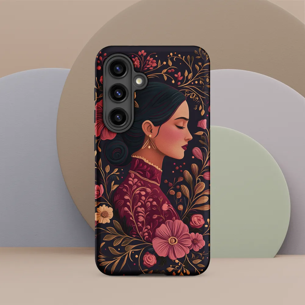 Portrait of Serenity | Phone Case |  S24 | Tough Case | Matte