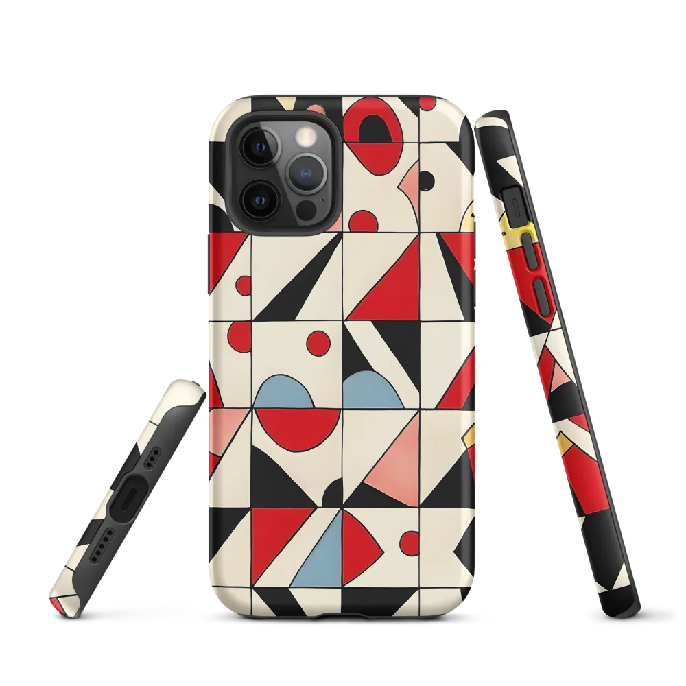 Dynamic Geometric Harmony | Phone Case |  12 Pro | Tough Case | Matte