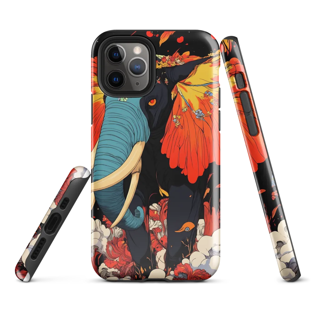 Majesty of the Floral Elephant | Phone Case |  11 Pro | Tough Case | Glossy