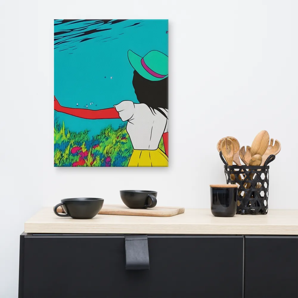 Whimsical Encounter | Canvas | 16″×20″