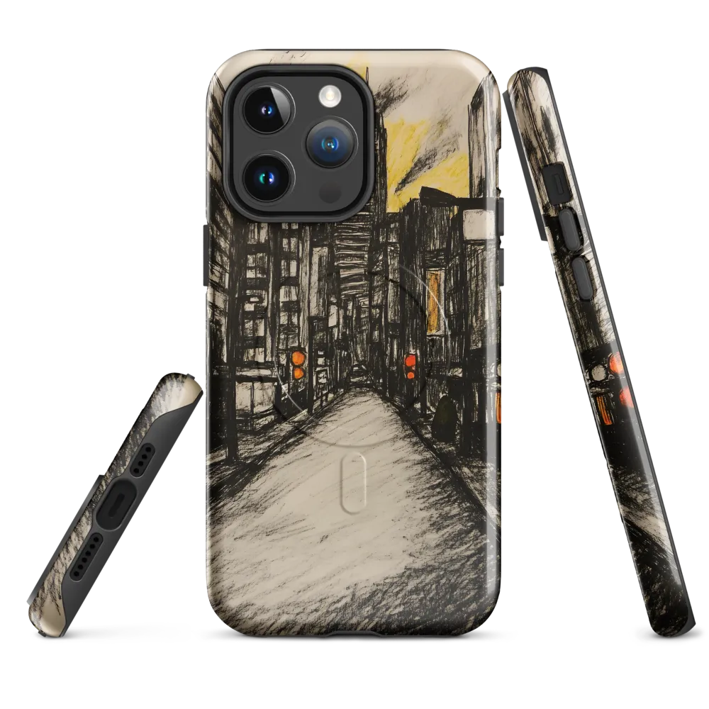 Cityscape of Solitude | Phone Case |  14 Pro Max | MagSafe® Tough Case | Glossy