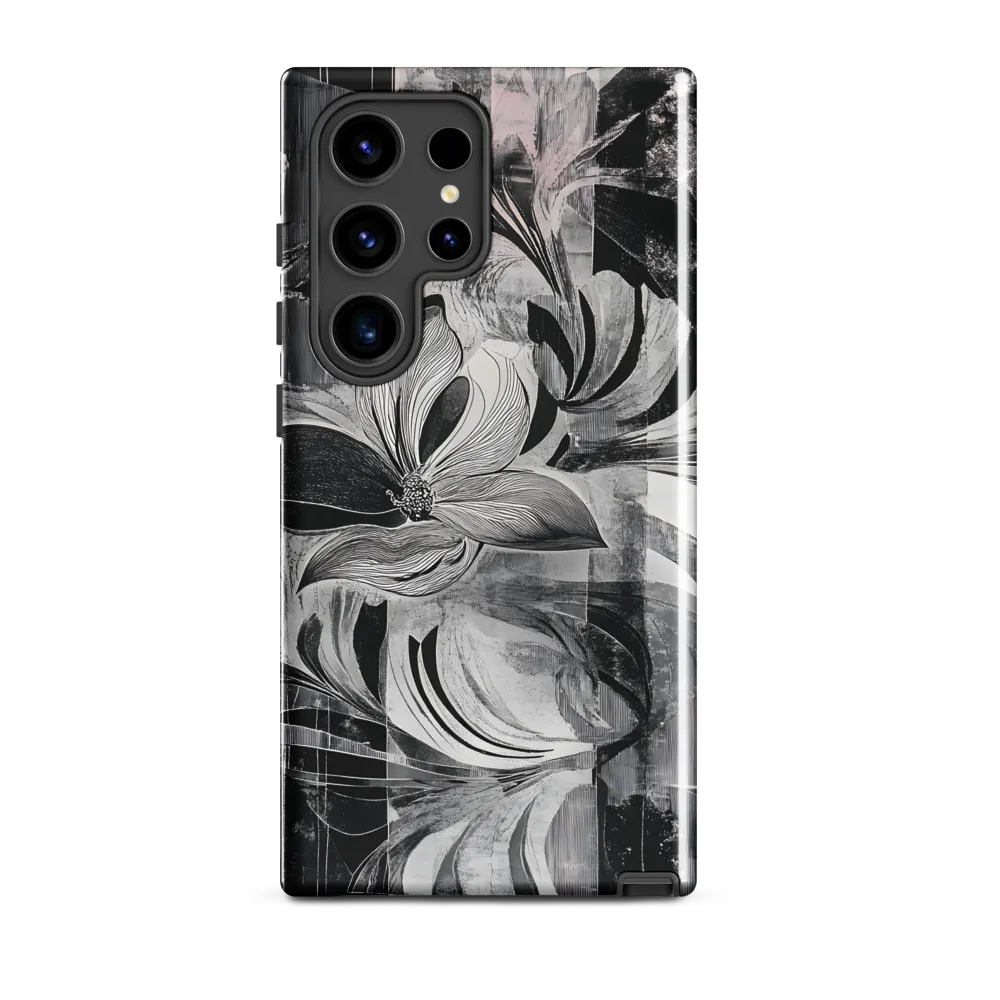 Floral Fusion in Monochrome