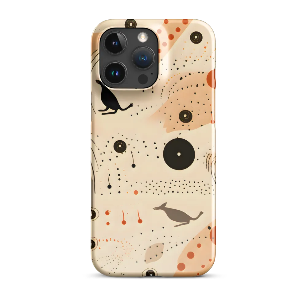 Playful Patterns in Earth Tones | Phone Case |  16 Pro Max | Snap Case | Glossy