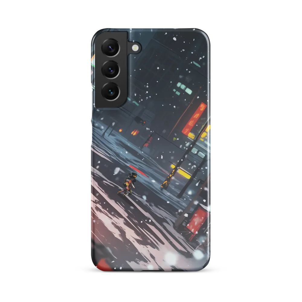 Solitude in the Neon Snow | Phone Case |  S22 Plus | Snap Case | Glossy