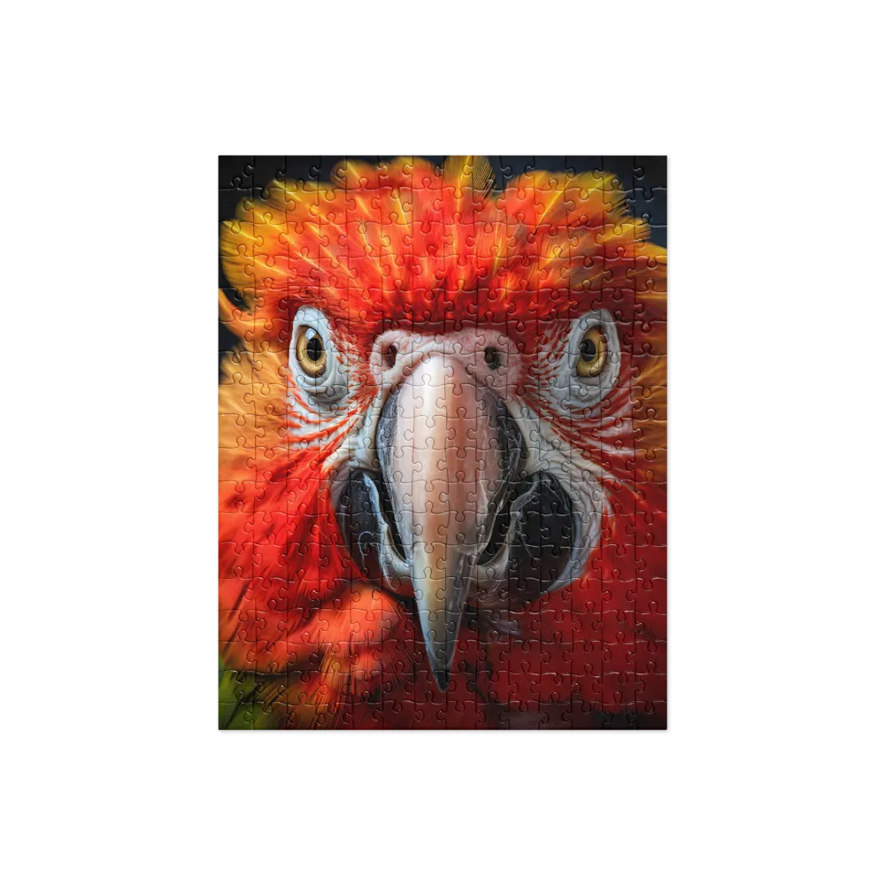 The Fiery Gaze of the Parrot | Jigsaw Puzzle | 252/520 pieces