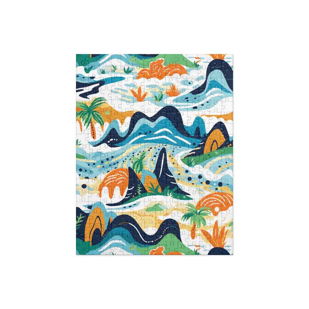 Abstract Tropical Landscape