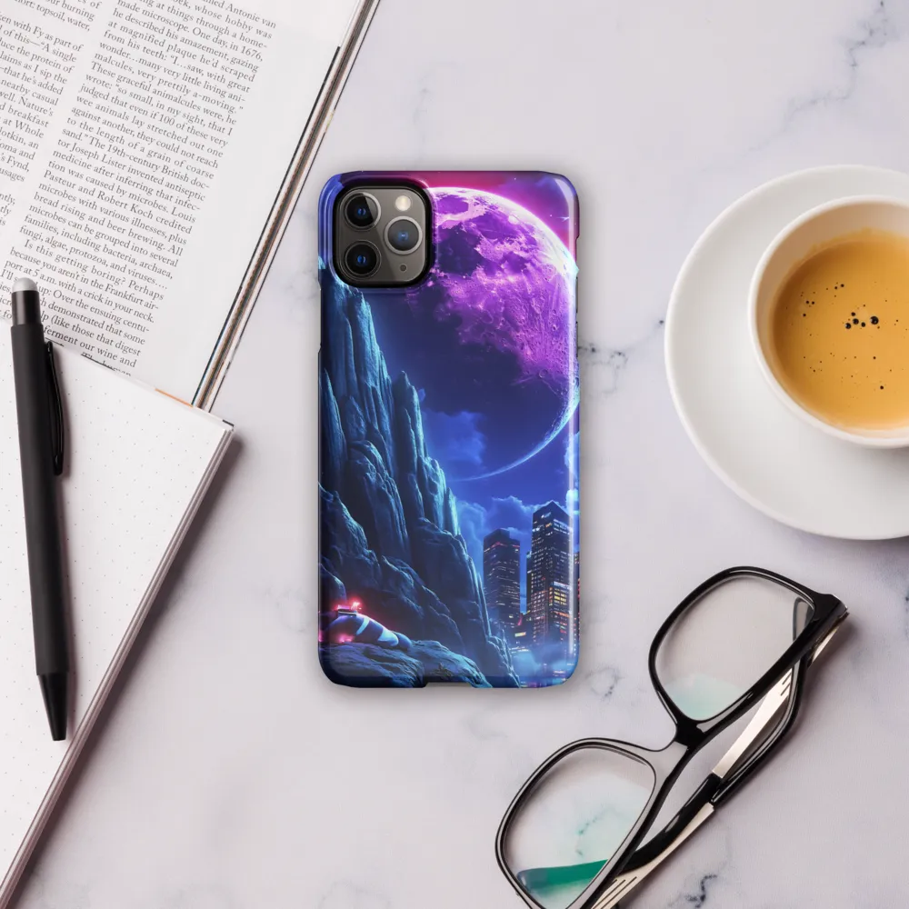 Celestial Dreams: A Futuristic Cityscape | Phone Case |  11 Pro Max | Snap Case | Glossy