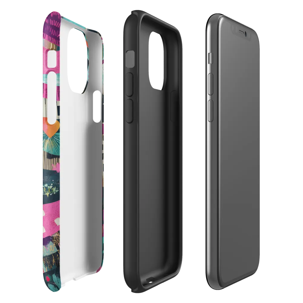 Whimsical Journey Through a Vibrant Landscape | Phone Case |  11 Pro | Tough Case | Matte