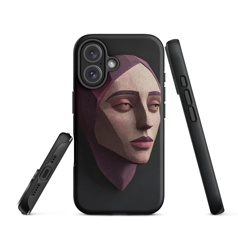 Geometric Elegance: A Contemporary Portrait | Phone Case