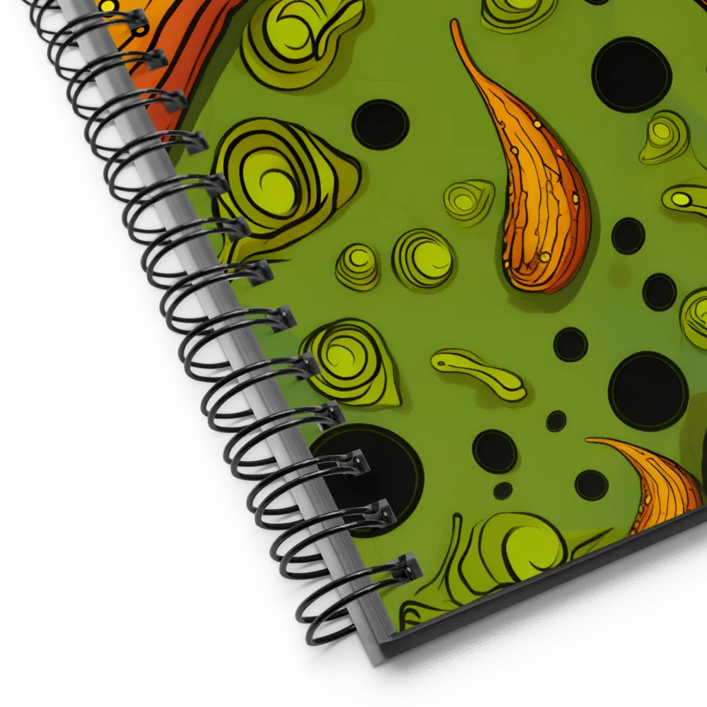 Whimsical Organic Patterns | Spiral Notebook