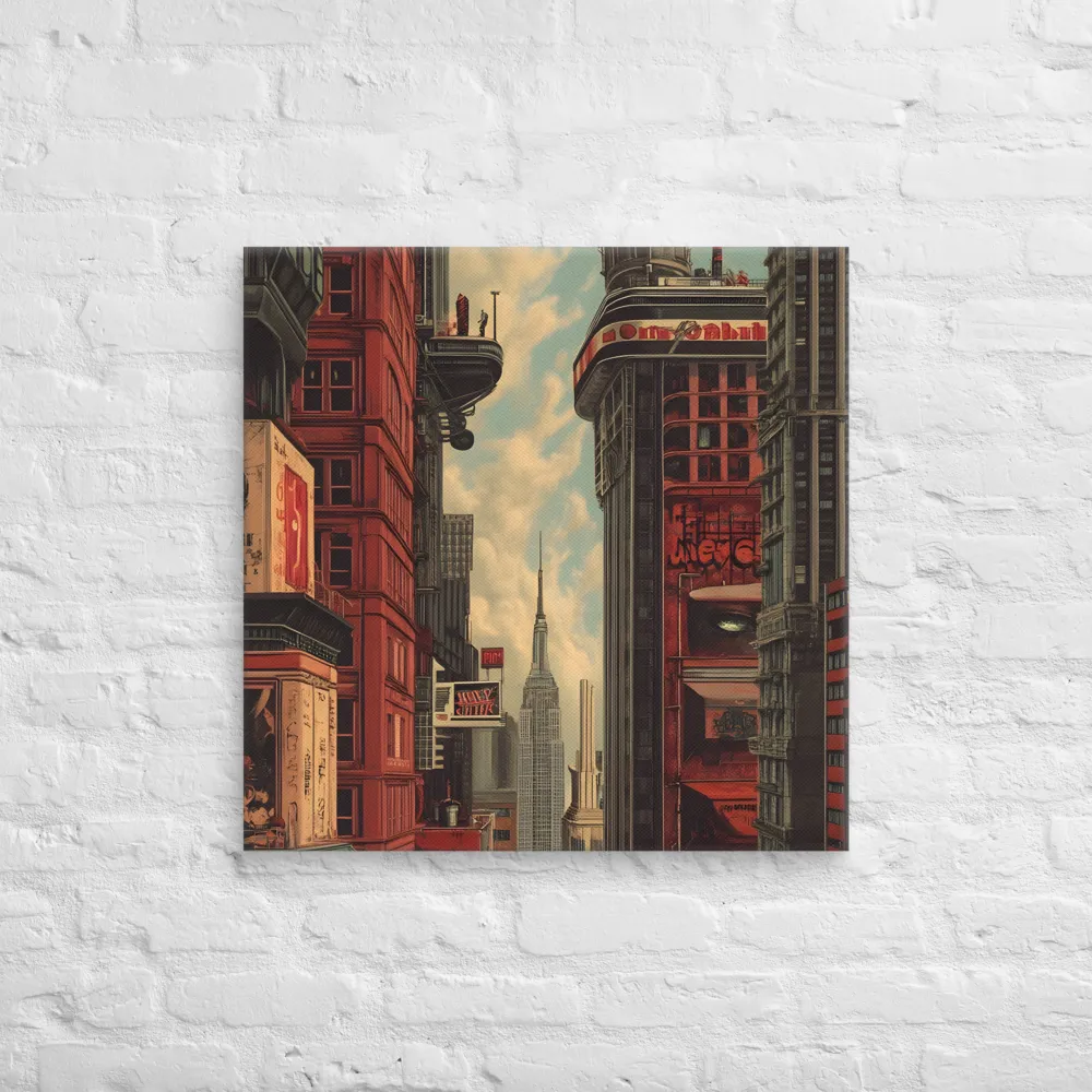 A Glimpse of Tomorrow: Urban Ambition | Canvas | 26″×26″