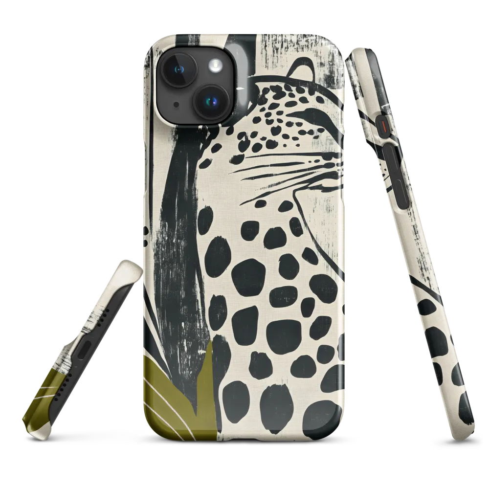 Leopard in Silhouette: A Modern Appeal | Phone Case |  15 Plus | Snap Case | Glossy