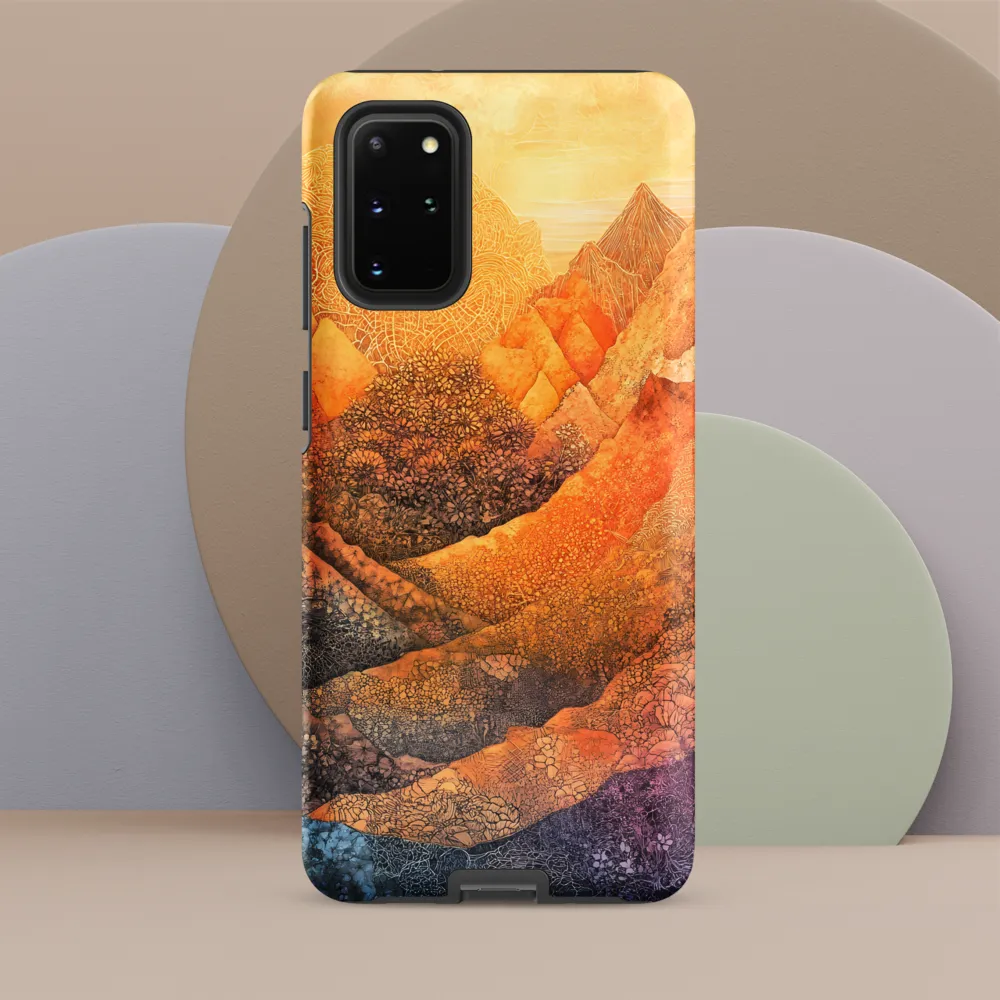 Serene Peaks of Color