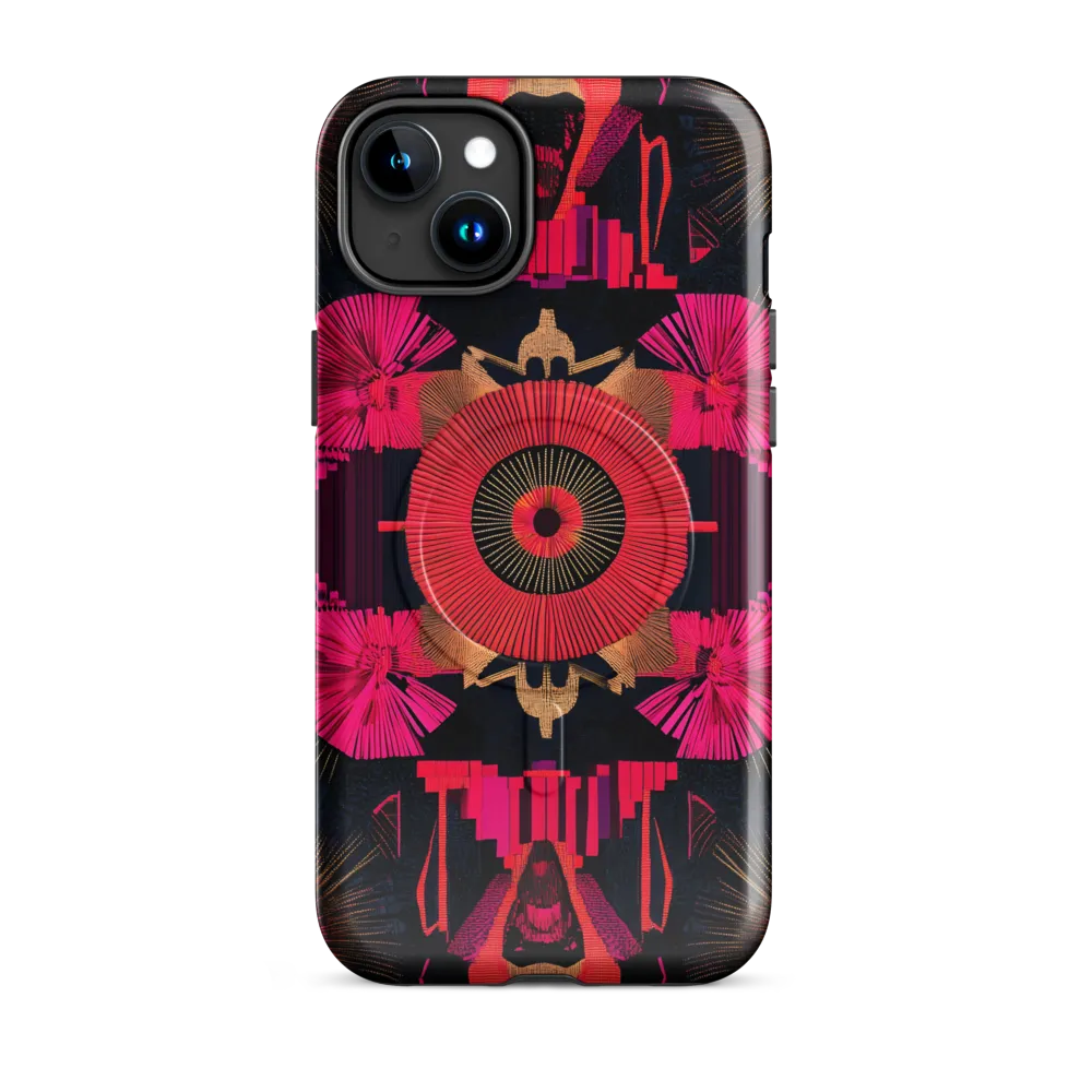 Dynamic Geometric Symphony | Phone Case |  15 Plus | MagSafe® Tough Case | Glossy
