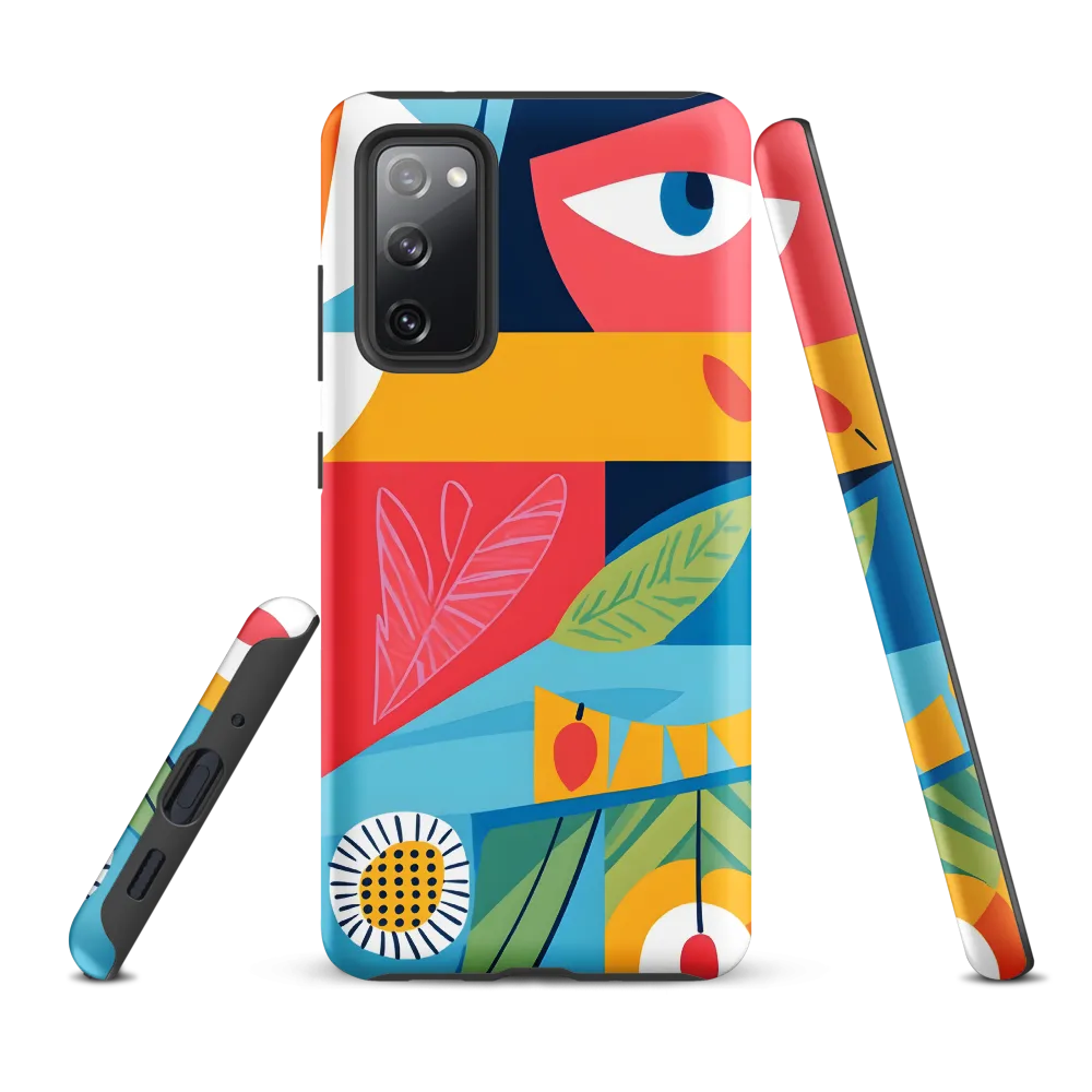 Vibrant Geometric Visage