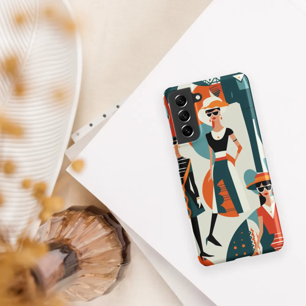 Chic Figures in Pop Art | Phone Case |  S21 | Snap Case | Matte