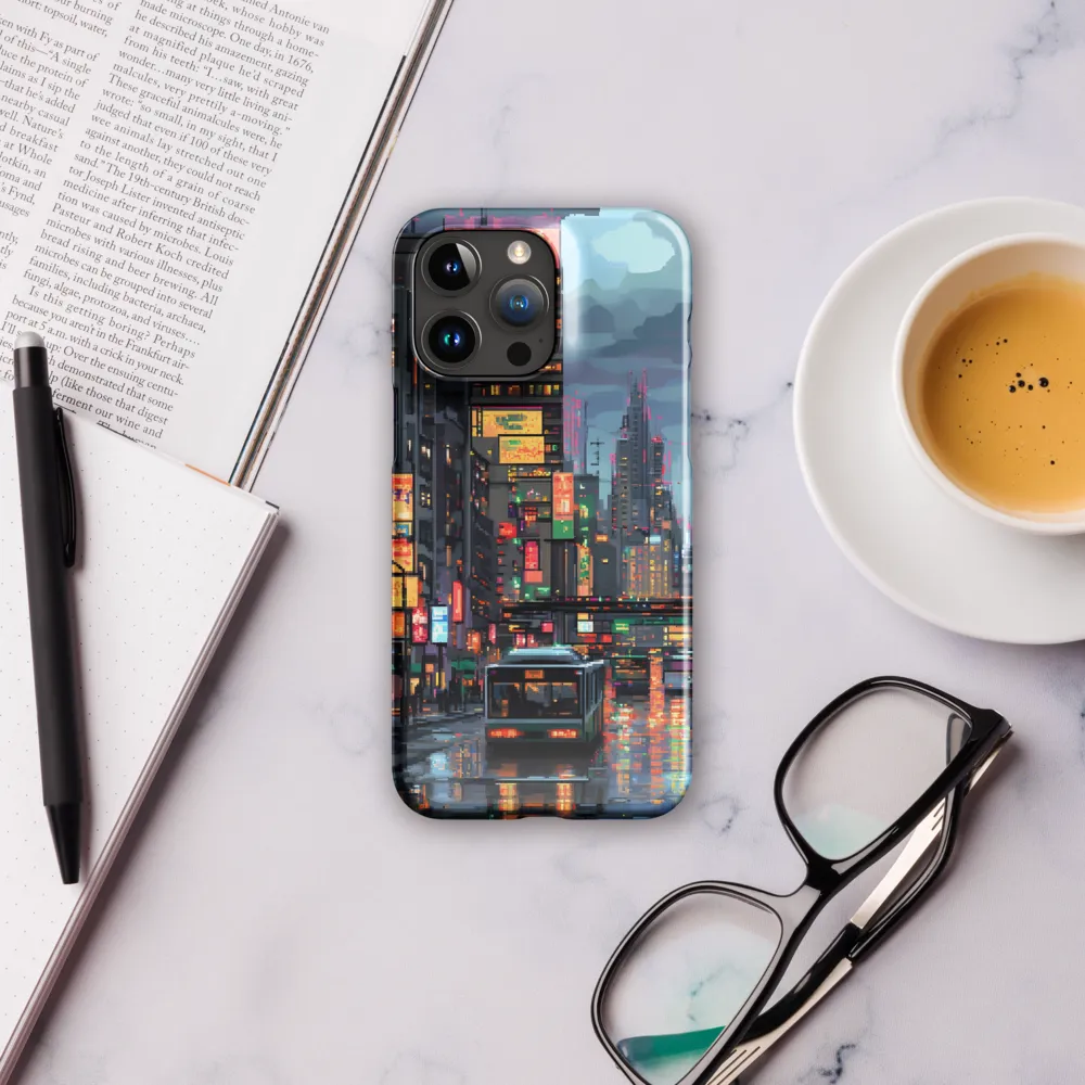 Neon Dreams: A Pixelated Urban Night