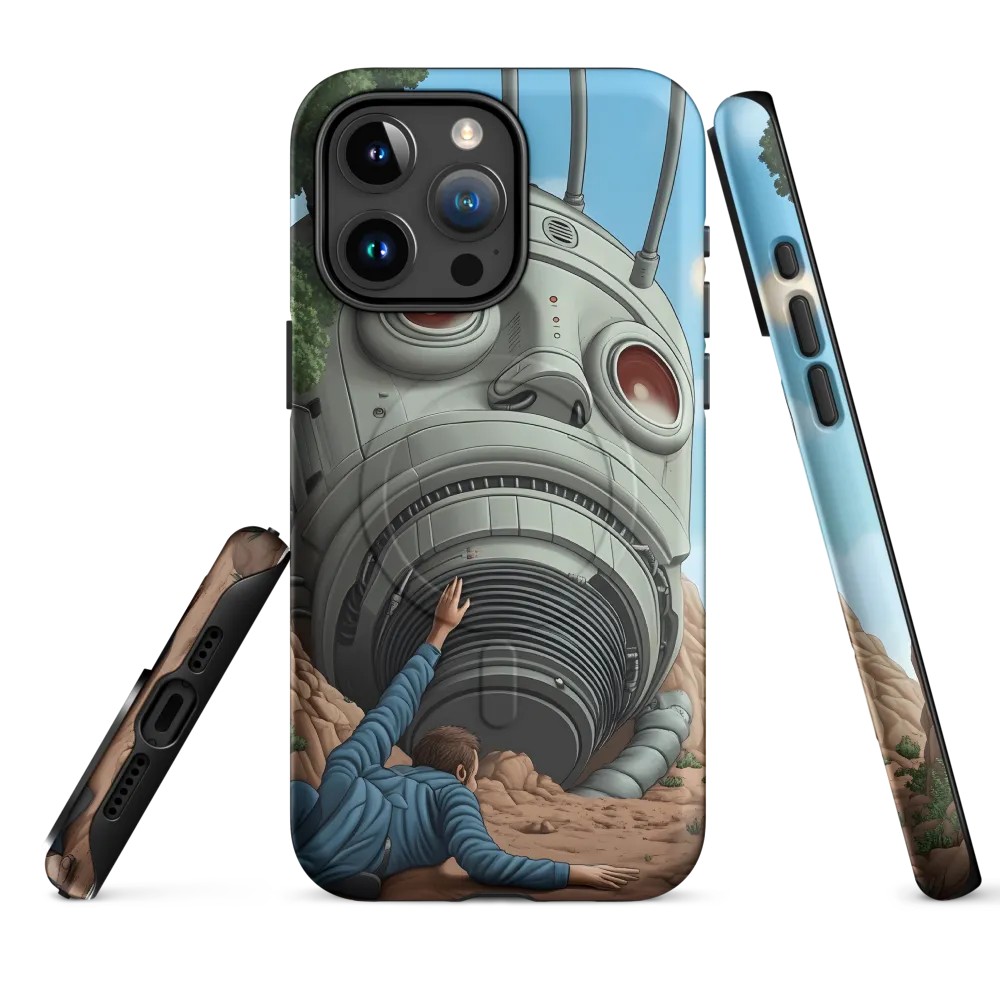 The Descent into Technological Abyss | Phone Case |  15 Pro Max | MagSafe® Tough Case | Matte