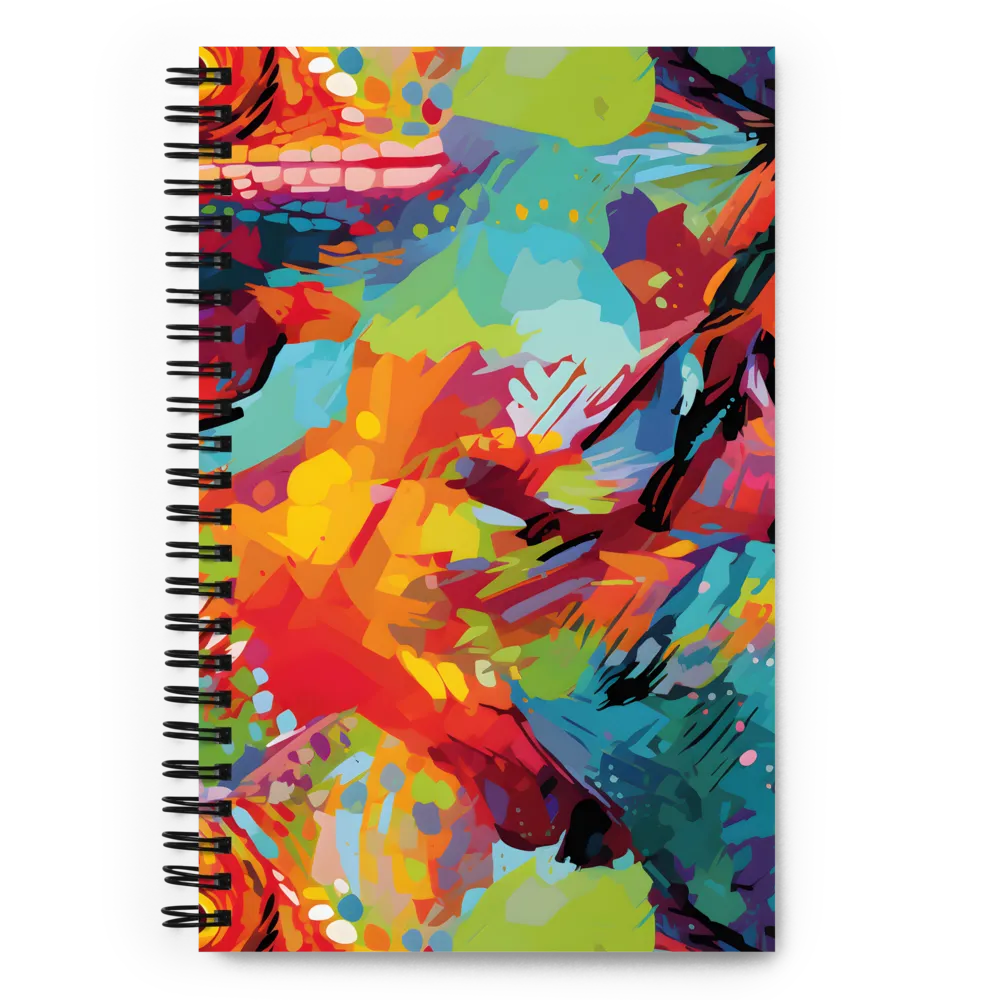 Colorful Lizard: An Abstract Adventure | Spiral Notebook