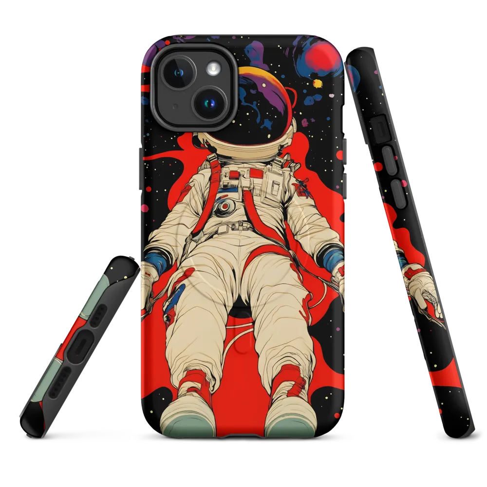 Astronaut in Cosmic Reverie | Phone Case |  14 Plus | MagSafe® Tough Case | Matte