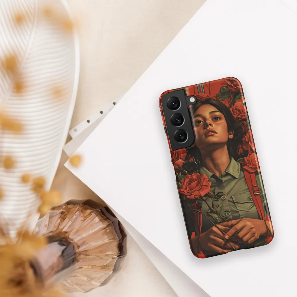 Harmony and Strength: A Portrait Among Roses