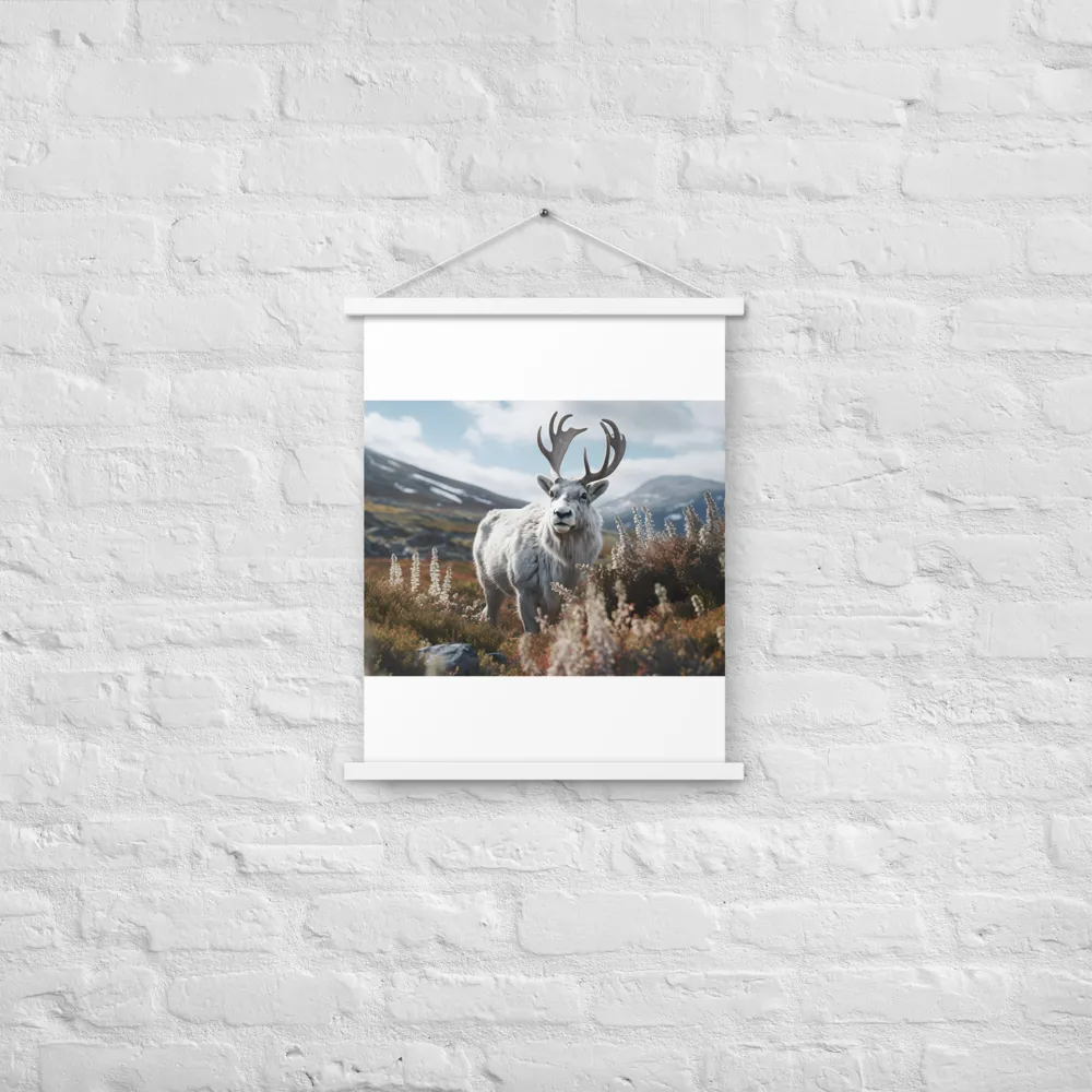 Majestic Harmony: The Reindeer in Nature | Poster With White Wood Hanger | 18″×24″