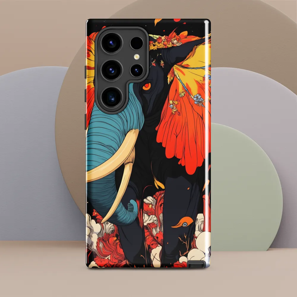 Majesty of the Floral Elephant | Phone Case |  S24 Ultra | Tough Case | Glossy