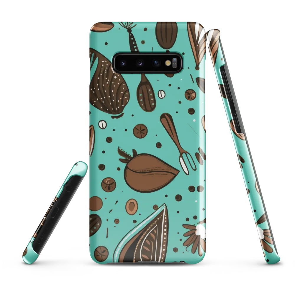 Whimsical Culinary Print | Phone Case |  S10 Plus | Snap Case | Glossy