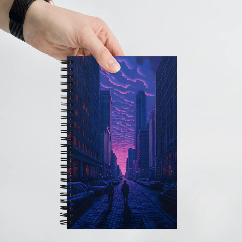 Urban Serenity at Dusk | Spiral Notebook