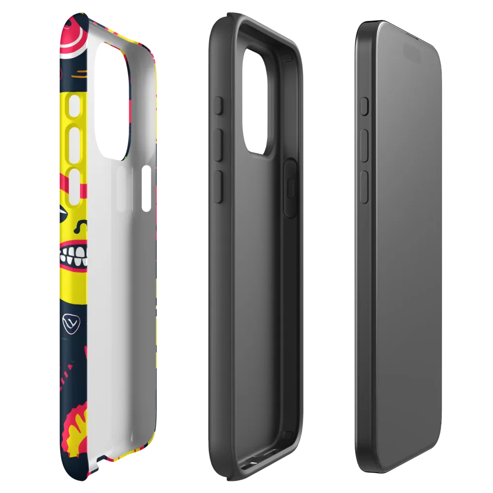Neon Revelry: A Quirky Exploration of Modern Pop Art | Phone Case |  15 Pro Max | Tough Case | Matte