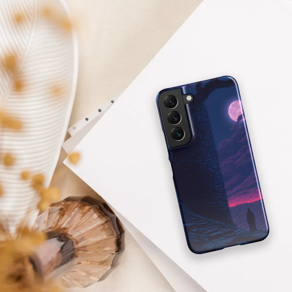 Moonlit Solitude | Phone Case |  S22 | Snap Case | Glossy