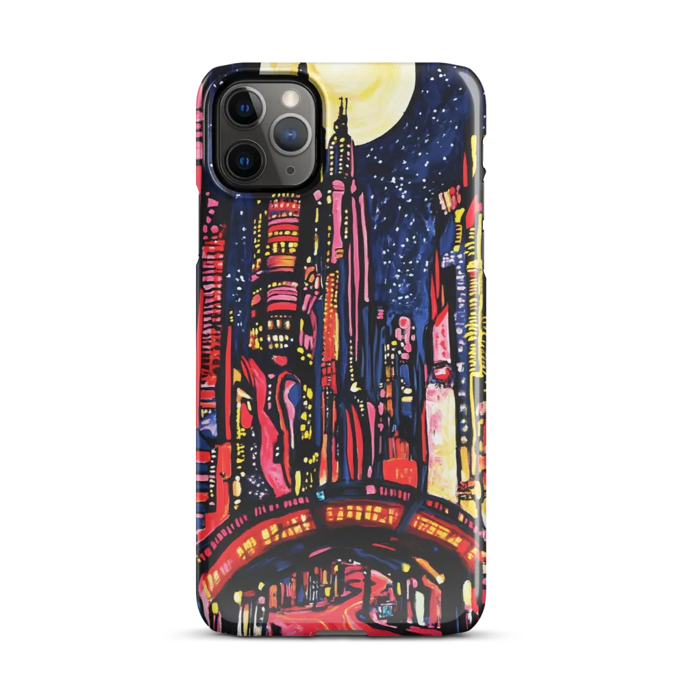 Night Lights: A Vibrant Urban Odyssey | Phone Case |  11 Pro Max | Snap Case | Glossy