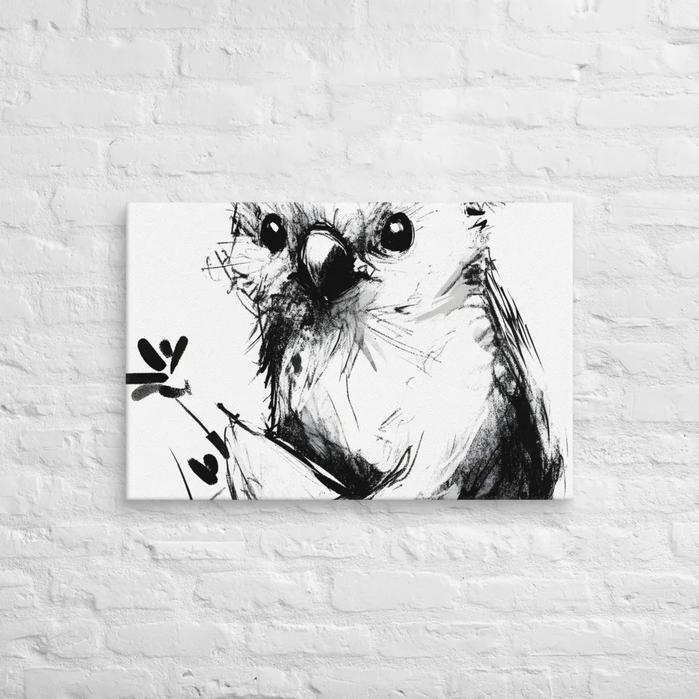 Whimsical Koala in Ink | Canvas | 20″×30″