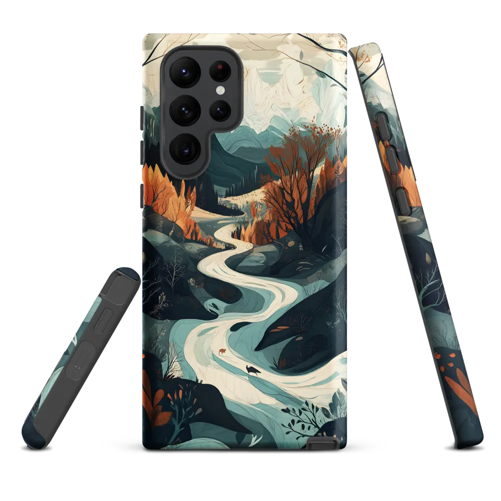 Winding Serenity: A Digital Landscape