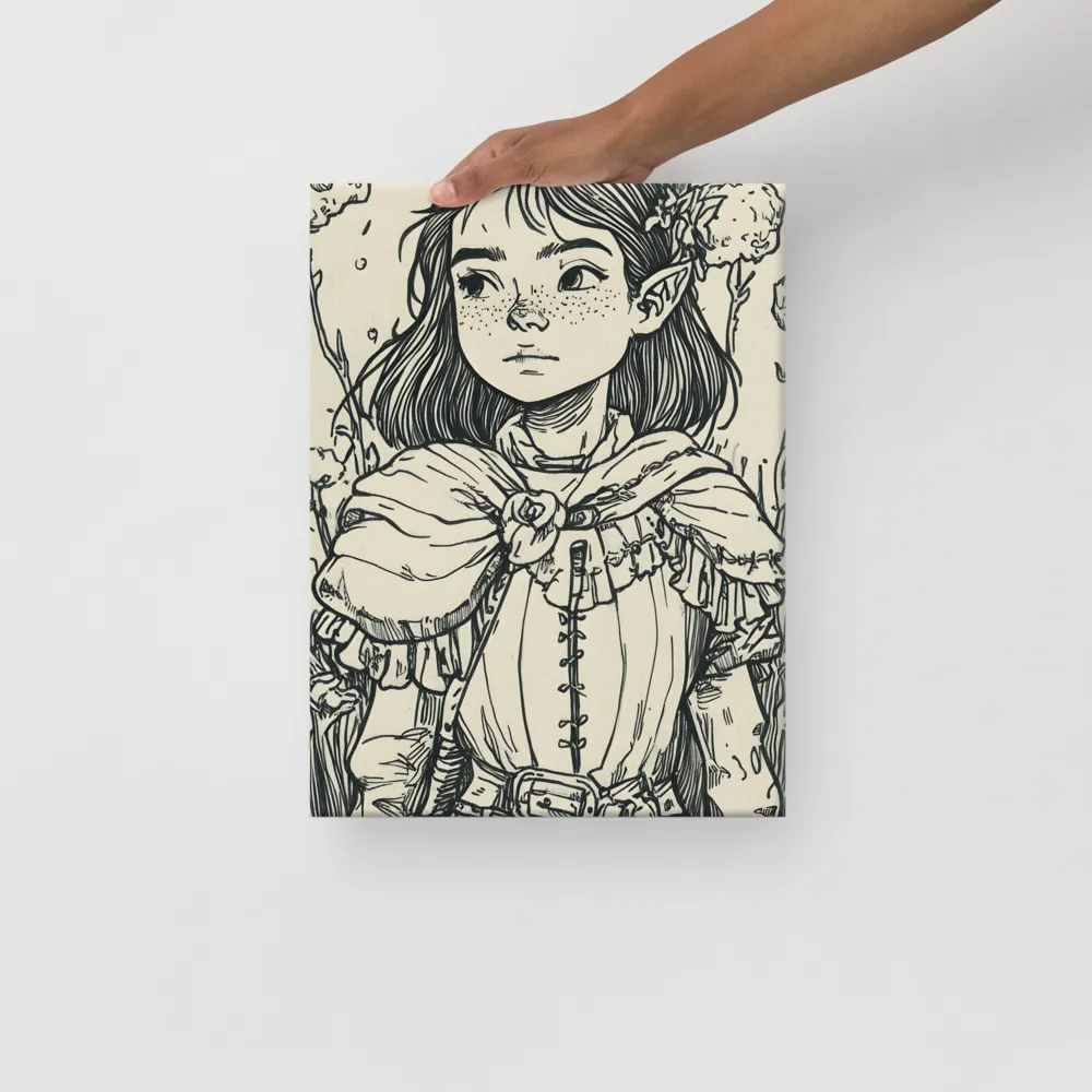 A Young Guardian of Nature | Canvas | 12″×16″