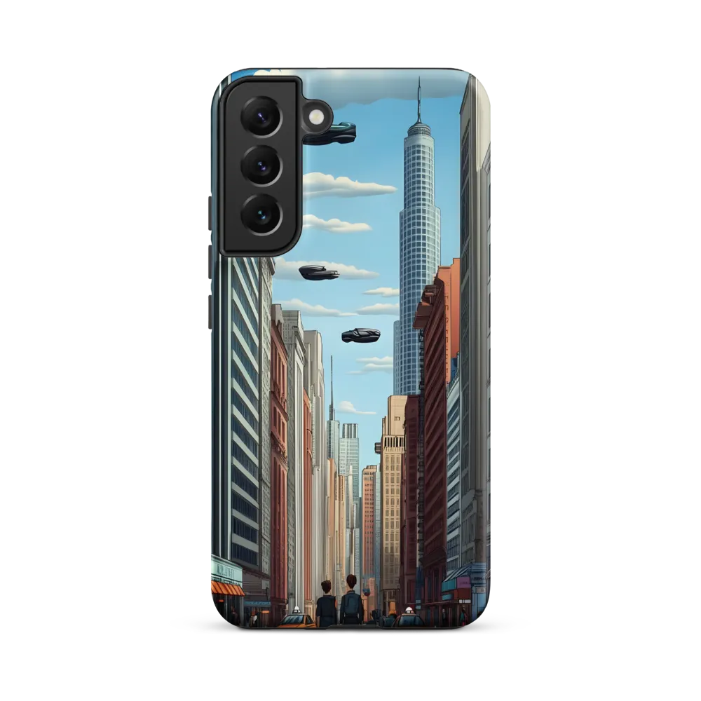 Futuristic Stroll through the Urban Skyline