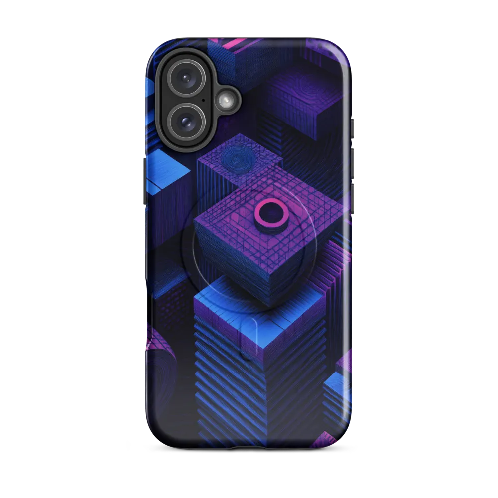 Geometric Dreams in Blue and Purple